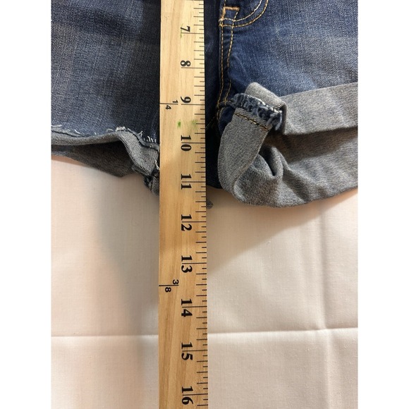 American‎ Eagle Womens Size 8 Super Stretch Hi-Rise Shortie Rolled Leg Shorts - Picture 9 of 11